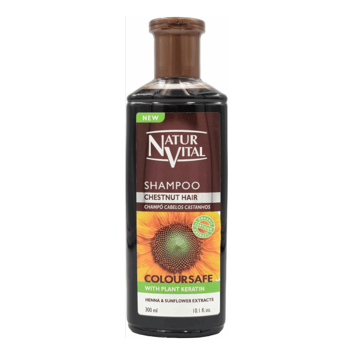 NATUR VITAL-SHAMPOO-300ml-ES-M/W-CHESTNUT HAIR COLOR SAFE (7815EP12) - Image 1