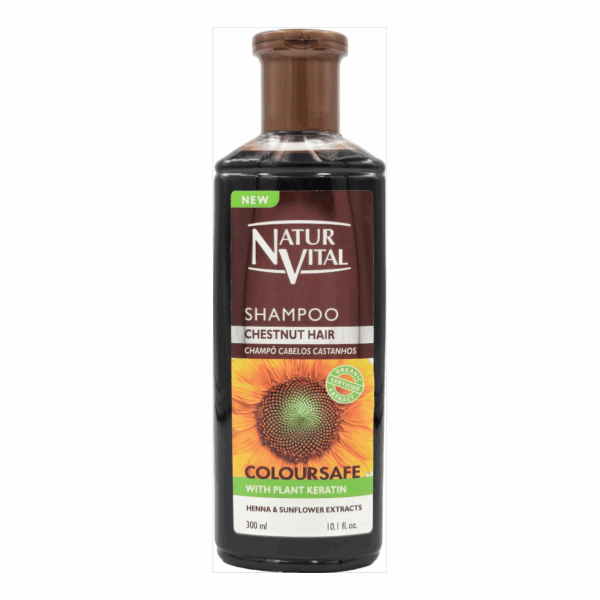 NATUR VITAL-SHAMPOO-300ml-ES-M/W-CHESTNUT HAIR COLOR SAFE (7815EP12)