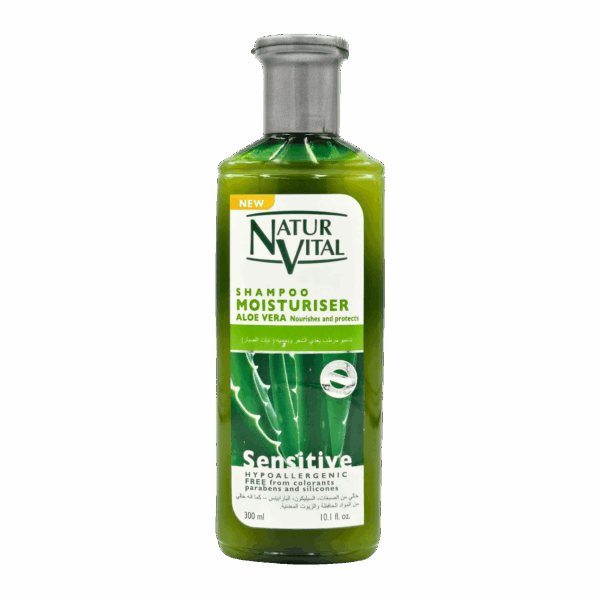 NATUR VITAL-SHAMPOO-300ml-ES-M/W-MOISTURISER SENSITIVE (7291A12)