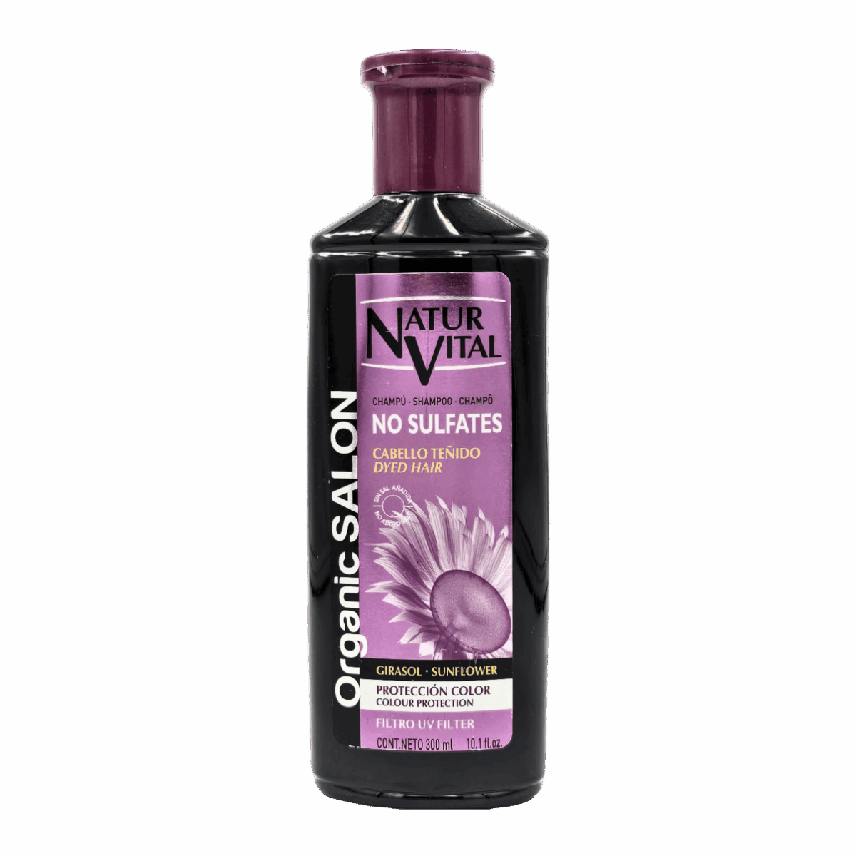 NATUR VITAL-SHAMPOO-300ml-ES-M/W-NO SULFATES COLOR PROTECTION - Image 1