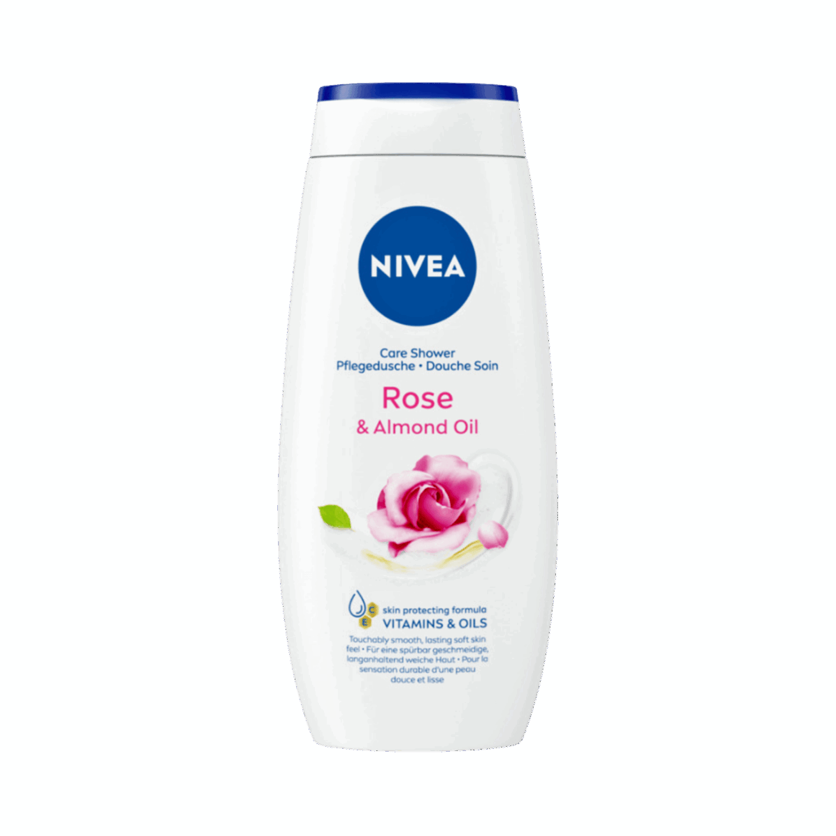 NIVEA-BODY WASH-750ml-DE-W-ROSE & ALMOND OIL - Image 1