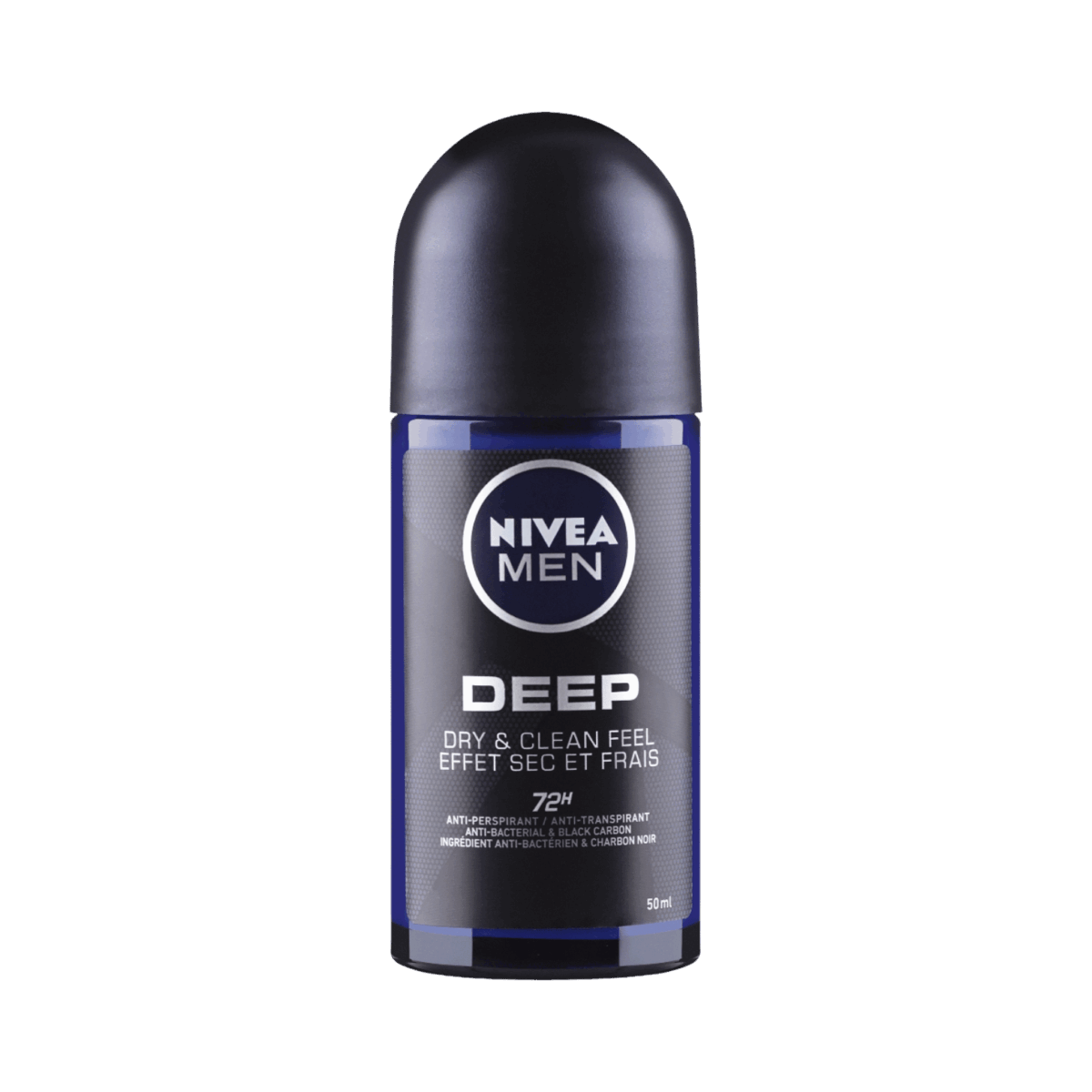 NIVEA-DEO ROLL ON-50ml-DE-M-DEEP DRY & CLEAN FEEL - Image 1