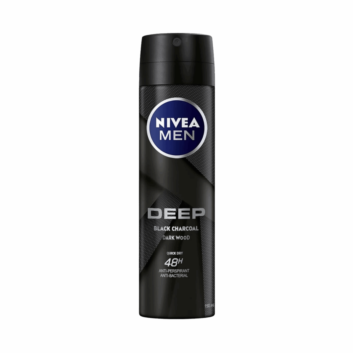 NIVEA-DEO SPRAY-150ml-DE-M-DEEP BLACK CARBON DARKWOOD - Image 1
