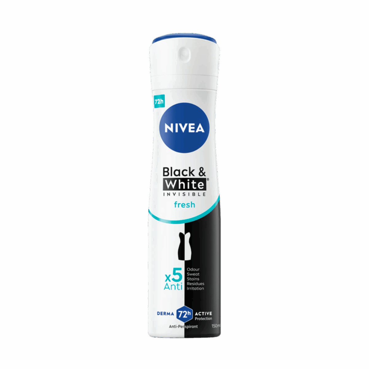 NIVEA-DEO SPRAY-200ml-DE-W-BLACK & WHITE INVISIBLE FRESH - Image 1