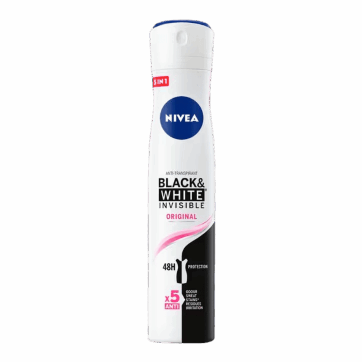 NIVEA-DEO SPRAY-200ml-PL-W-BLACK & WHITE INVISIBLE ORIGINAL (ARABIC) - Image 1