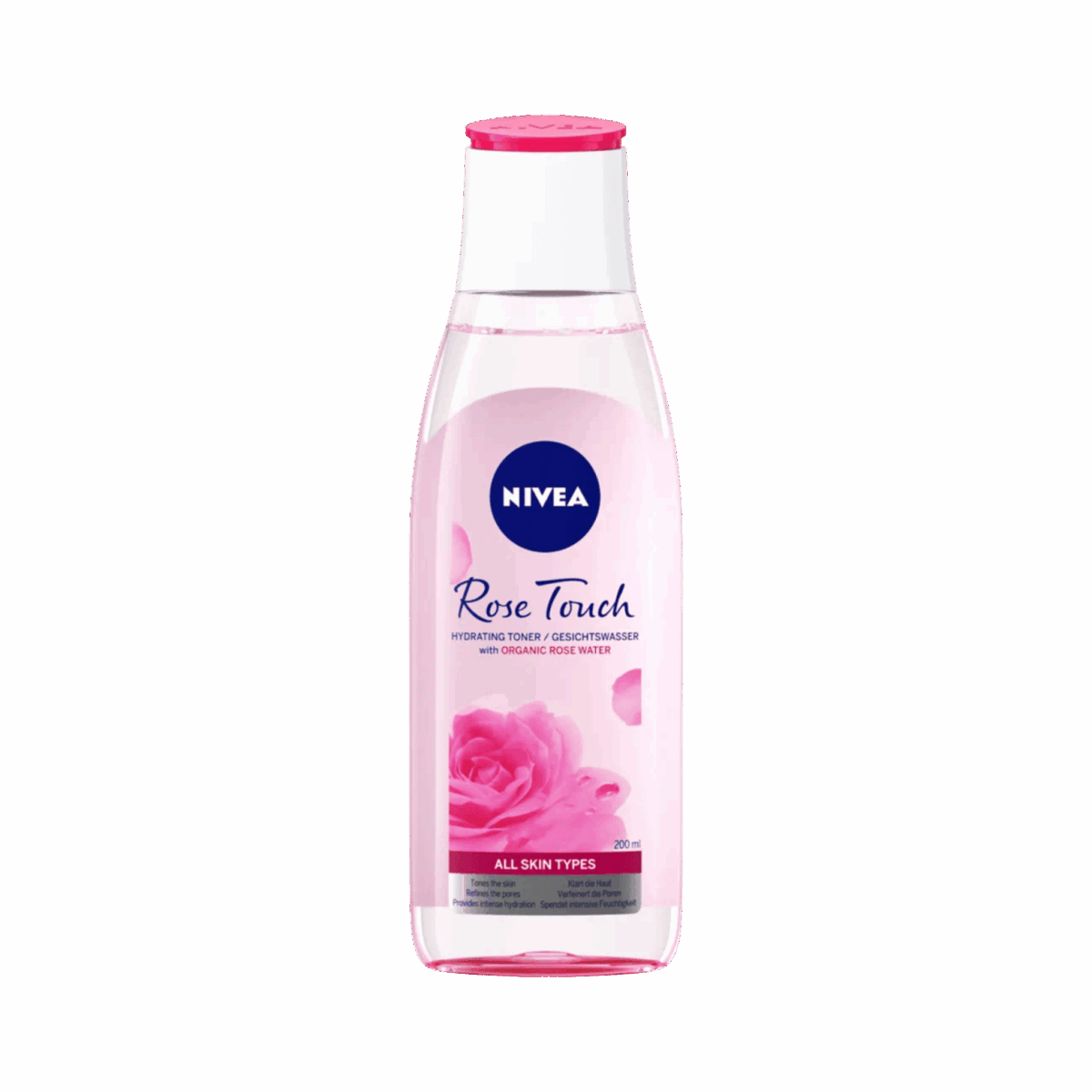 NIVEA-FACE TONER-200ml-DE-W-ROSE TOUCH - Image 1