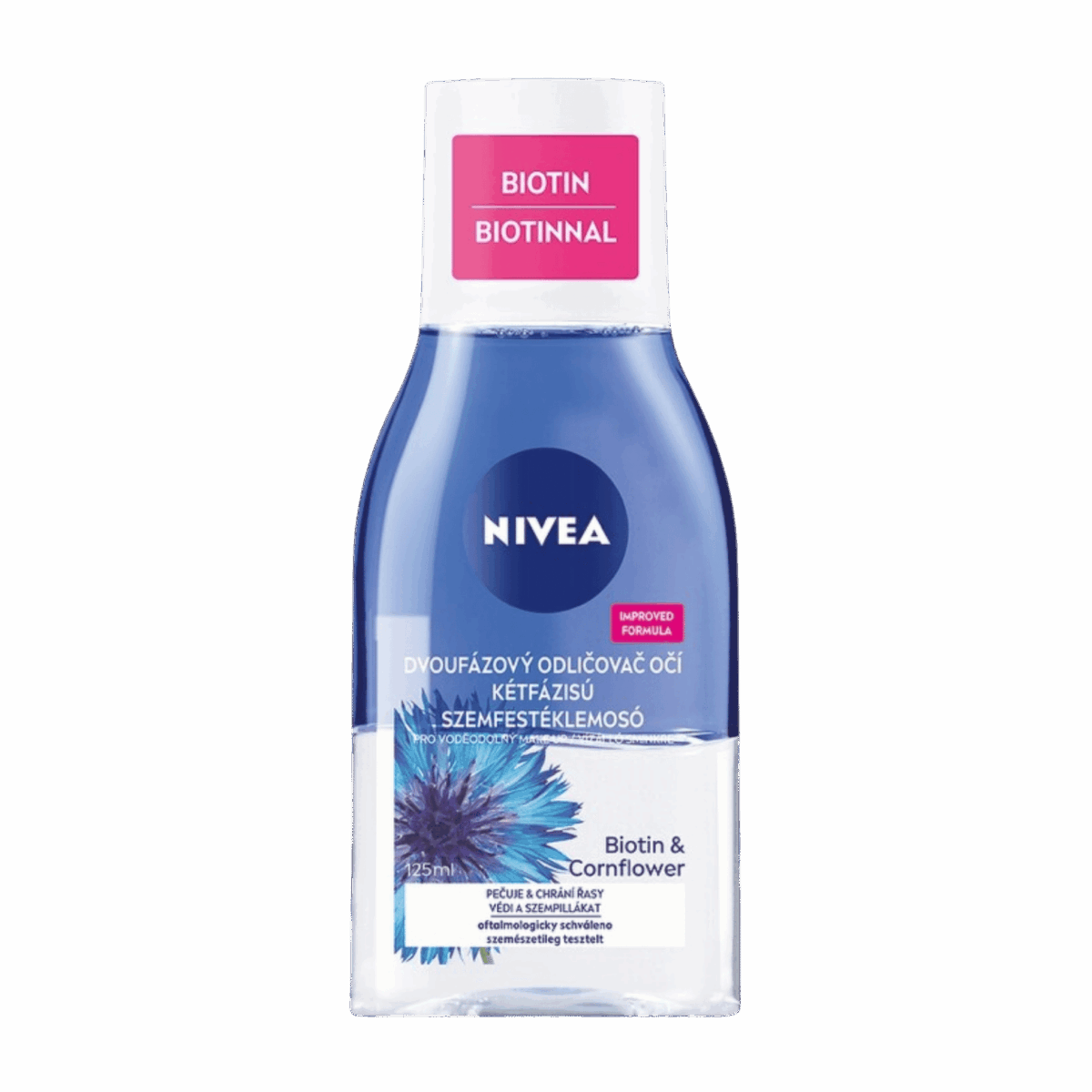 NIVEA-MAKEUP REMOVER-125ml-DE-W-BIOTIN & CORNFLOWER - Image 1