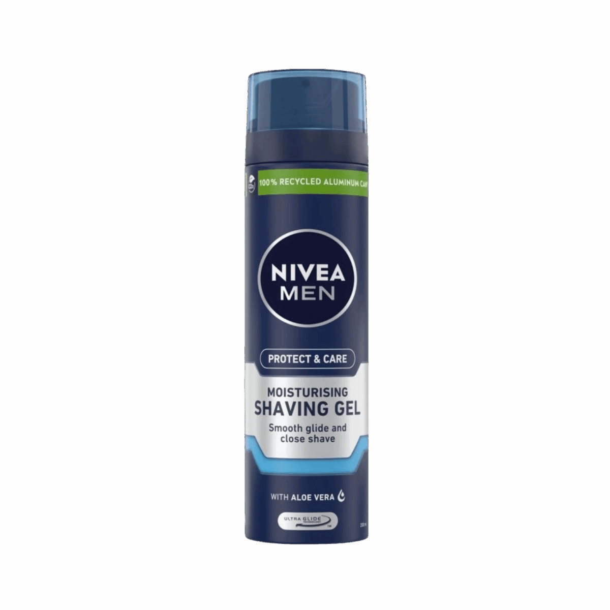 NIVEA-SHAVING GEL-200ml-DE-M-PROTECT & CARE MOISTURISING - Image 1