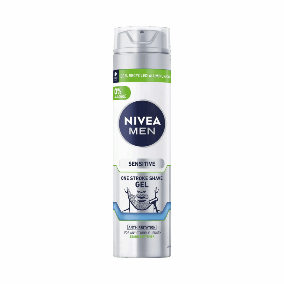 NIVEA-SHAVING GEL-200ml-PL-M-SENSITIVE 3-DAY BEARD - Image 1
