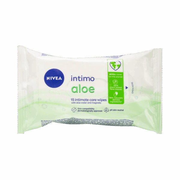 NIVEA-WIPES-15's-NL-W-INTIMO ALOE