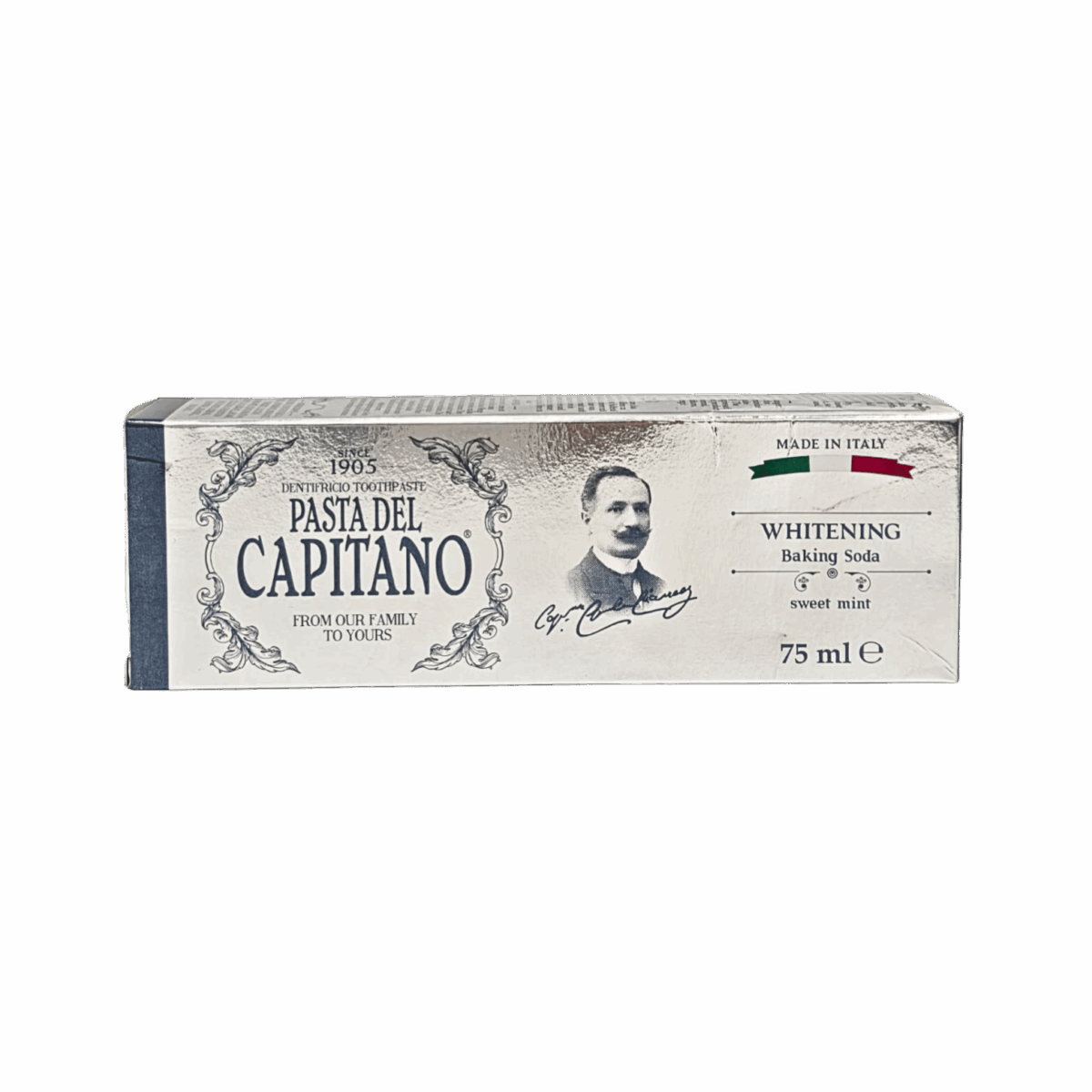PASTA DEL CAPITANO-TOOTHPASTE-75ml-IT-M/W-WHITENING BAKING SODA - Image 1