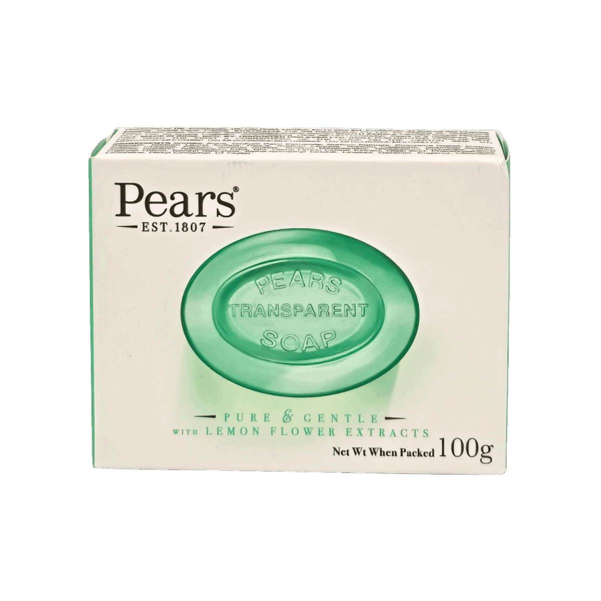 PEARS-SOAP-100g-IN-M/W-LEMON FLOWER EXTRACTS (GREEN) - Image 1