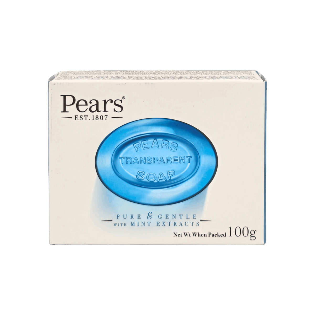 PEARS-SOAP-100g-IN-M/W-MINT EXTRACTS (BLUE) - Image 1