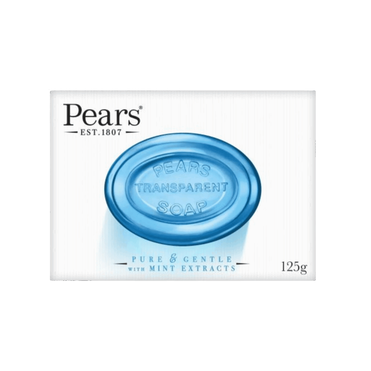 PEARS-SOAP-125g-IN-W-PURE & GENTLE WITH MINT EXTRACTS - Image 1