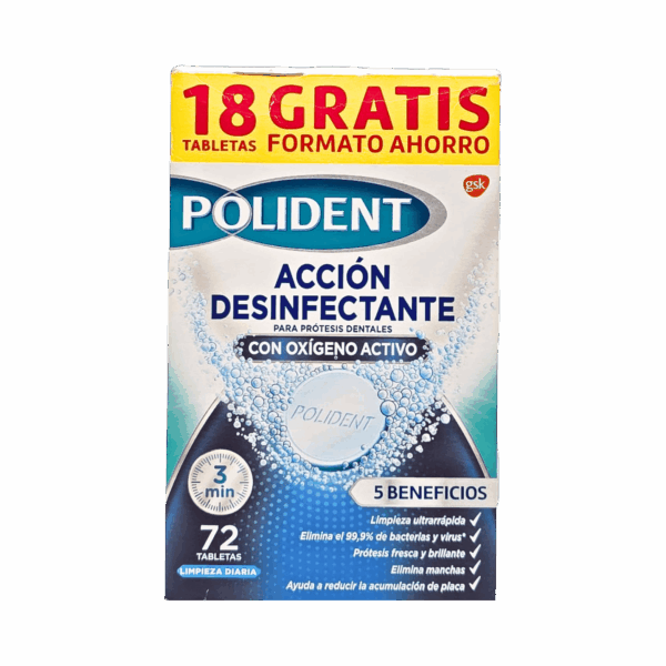 POLIDENT-DENTURE CREAM-72's-PT-M/W-ACCION DESINFECTANTE