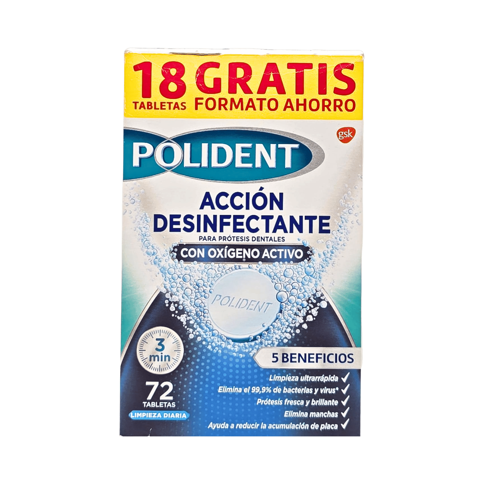 POLIDENT-DENTURE CREAM-72's-PT-M_W-ACCION DESINFECTANTE POLIDENT-DENTURE CREAM-72's-PT-M/W-ACCION DESINFECTANTE - Image 1