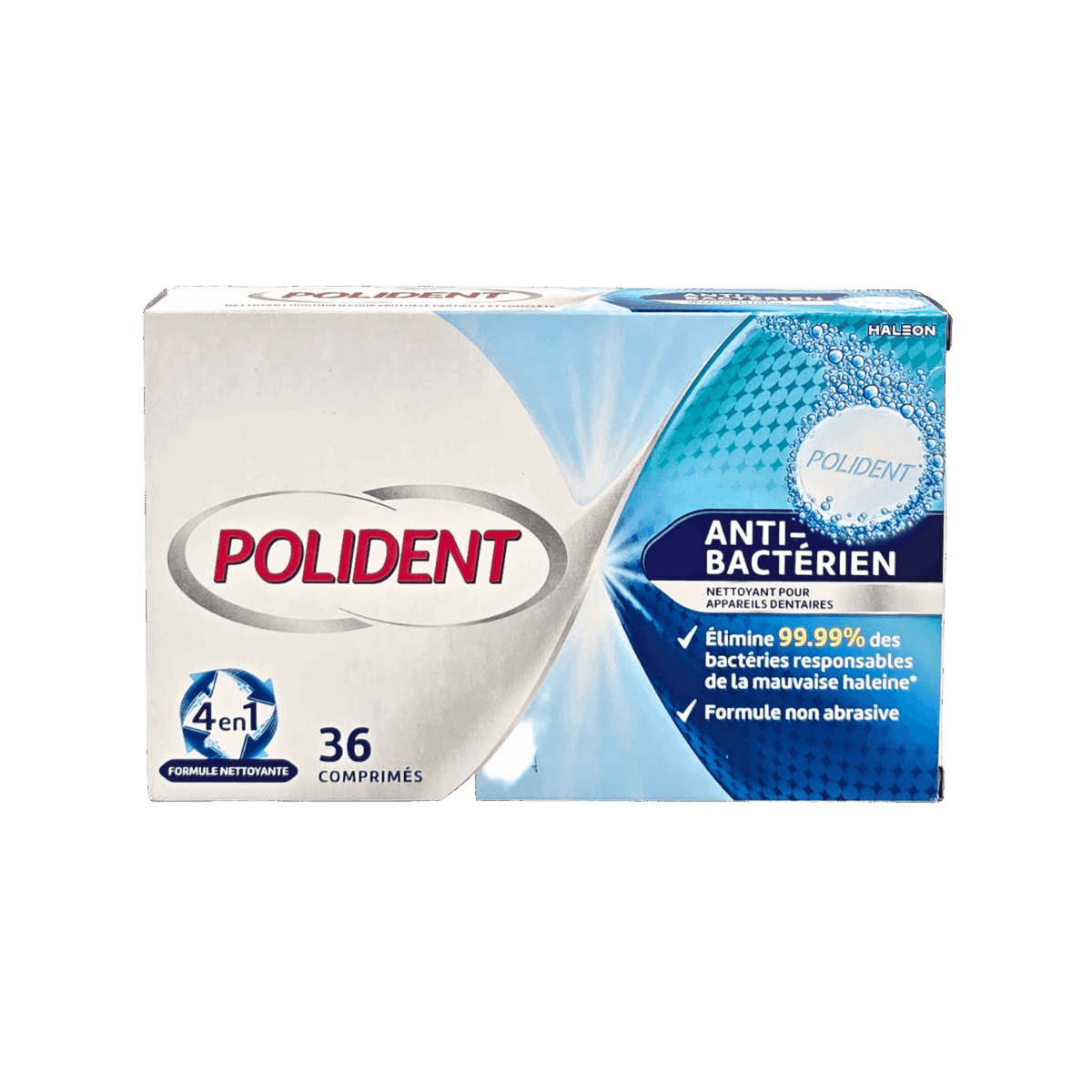 POLIDENT-DENTURE TAB-36's-FR-M/W-ANTI-BACTERIN (ARABIC) - Image 1