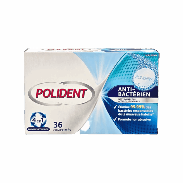 POLIDENT-DENTURE TAB-36's-FR-M/W-ANTI-BACTERIN (ARABIC)