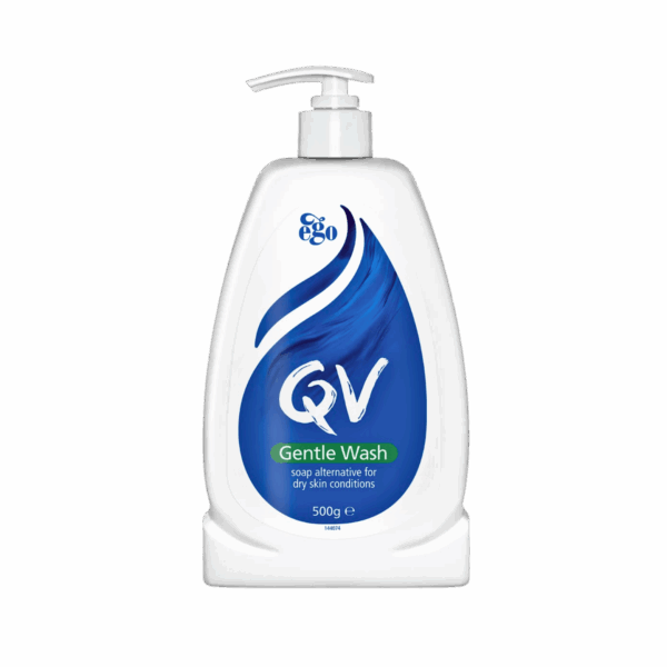 QV-BODY WASH-500g-AU-M/W-GENTLE WASH FOR DRY SKIN (PUMP)