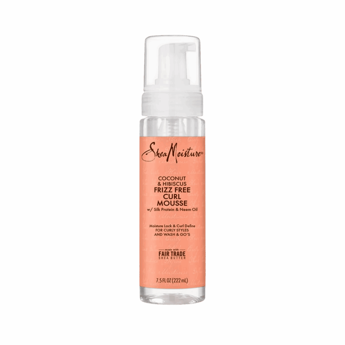 SHEA MOISTURE-HAIR SPRAY-222ml-US-W-COCONUT & HIBISCUS FRIZZ FREE CURL MOUSSE (SPRAY) - Image 1
