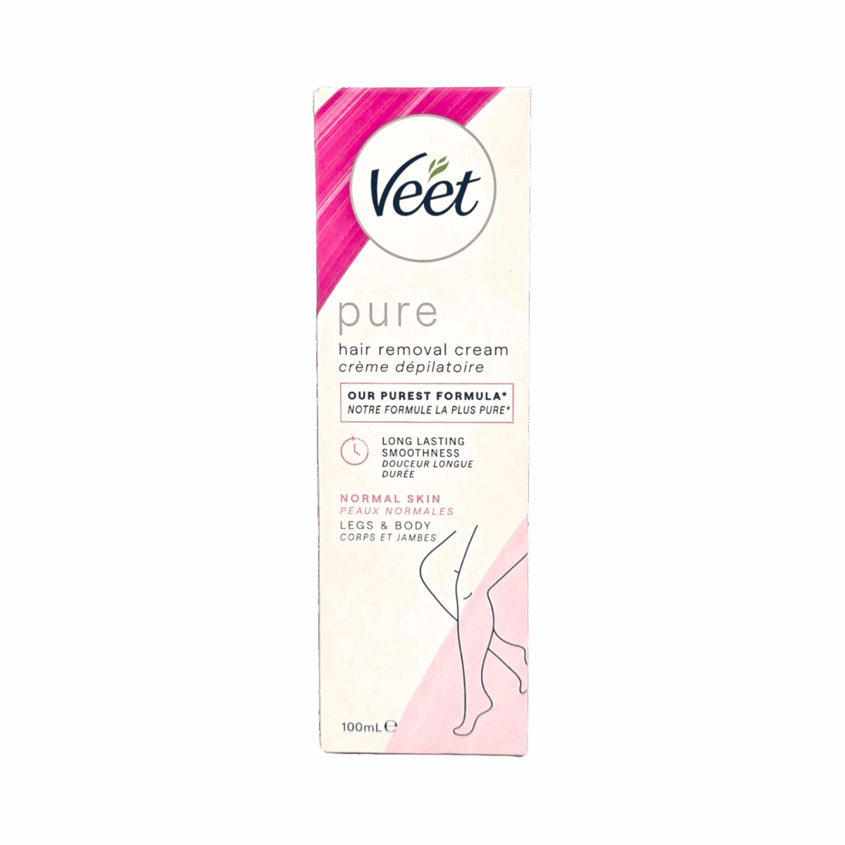 VEET-HAIR REMOVER-100ml-FR-W-PURE NORMAL SKIN - Image 1