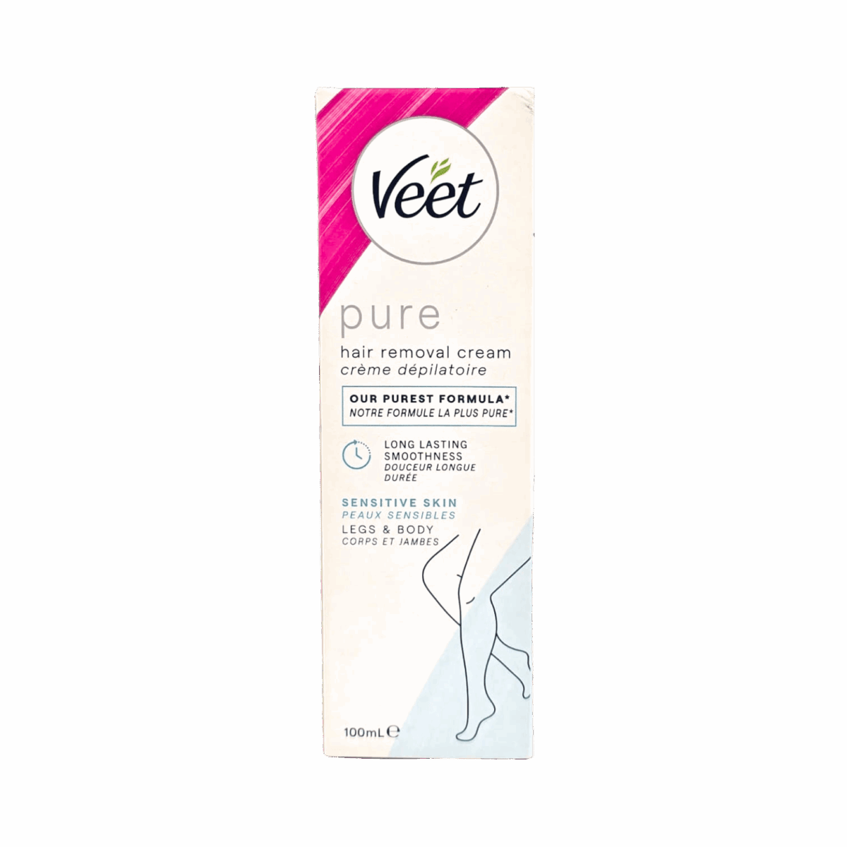 VEET-HAIR REMOVER-100ml-FR-W-PURE SENSITIVE SKIN - Image 1