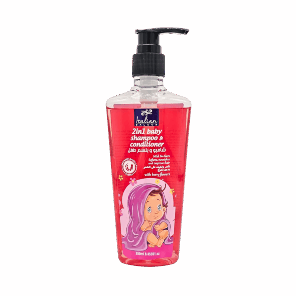 ITALIAN SALOON-SHAMPOO-250ML-AE-KIDS-2 IN 1 (RED) (250ML)