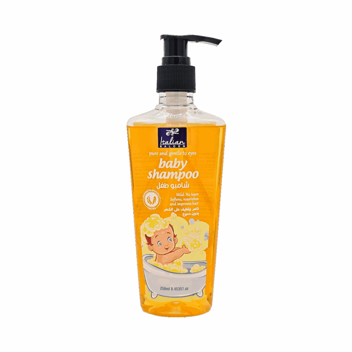 ITALIAN SALOON-SHAMPOO-250ml-AE-KIDS-YELLOW (250ML) - Image 1