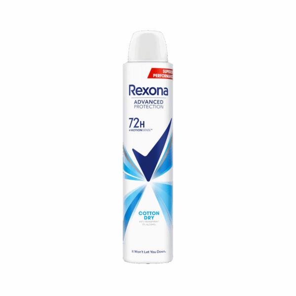 REXONA-DEO SPRAY-200ml-AR-W-COTTON DRY