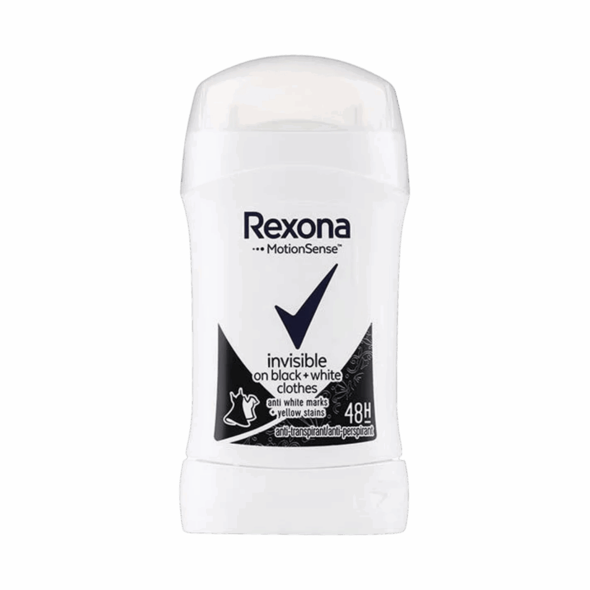 REXONA-DEO STICK-40g-IT-W-INVISIBLE ON BLACK & WHITE - Image 1