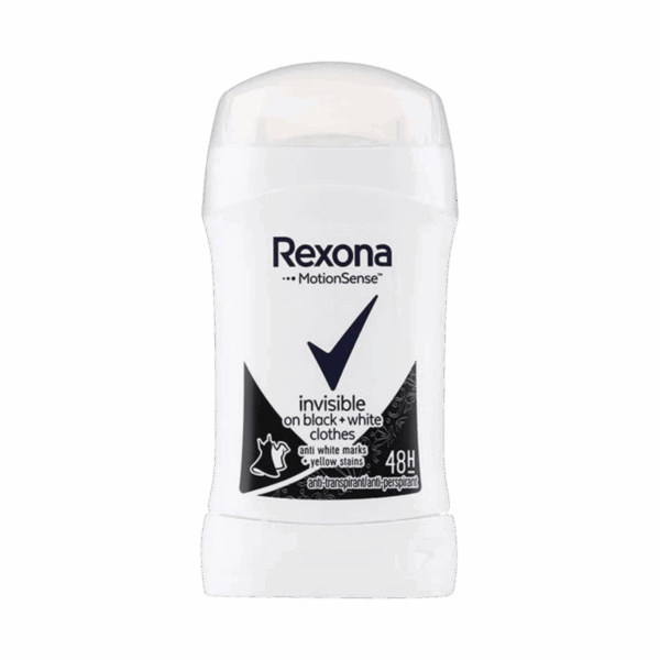 REXONA-DEO STICK-40g-IT-W-INVISIBLE ON BLACK & WHITE