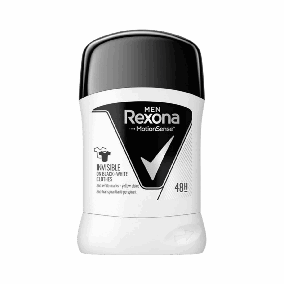 REXONA-DEO STICK-40g-PH-M-INVISIBLE ON BLACK + WHITE CLOTHES - Image 1