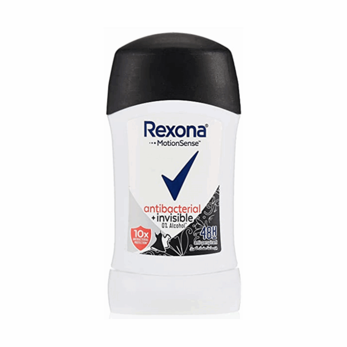 REXONA-DEO STICK-40g-PH-W-ANTIBACTERIAL + INVISIBLE 10X - Image 1