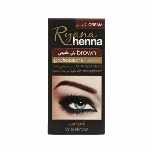 RYANA-HAIR COLOR-kit-PL-W-EYEBROW HENNA BROWN