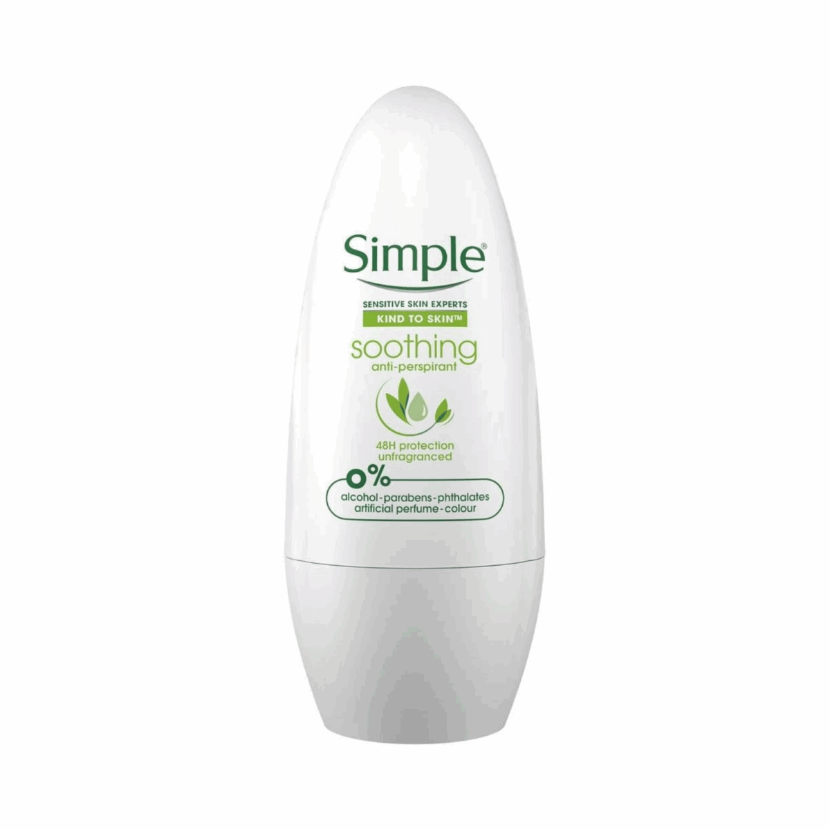 SIMPLE-DEO ROLL ON-45ml-ID-W-SOOTHING - Image 1