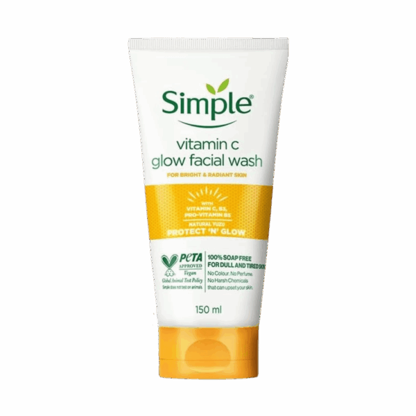 SIMPLE-FACE WASH-150ml-IN-W-VITAMIN C GLOW FACIAL WASH