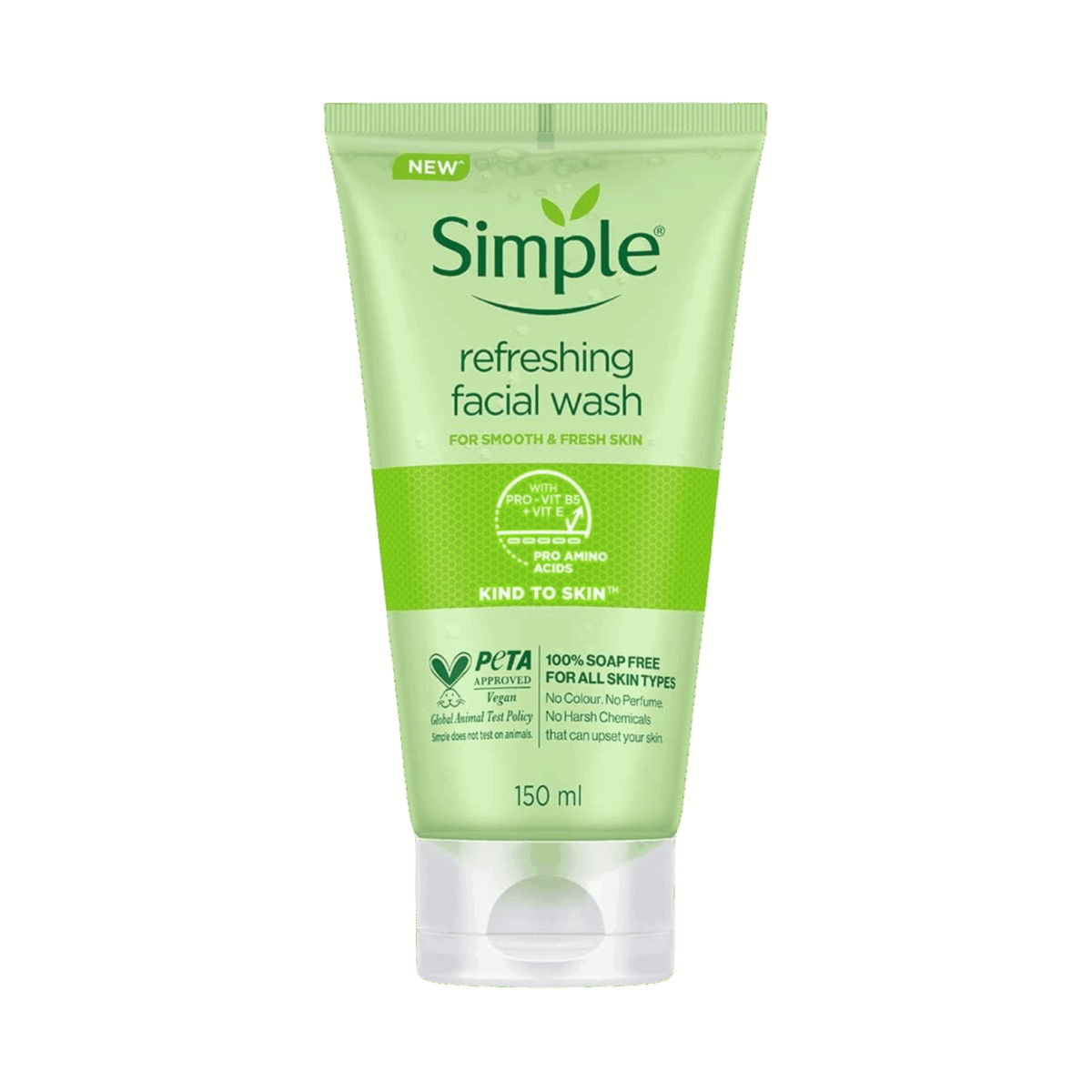 SIMPLE-FACE WASH-150ml-PL-W-REFRESHING FACIAL WASH - Image 1