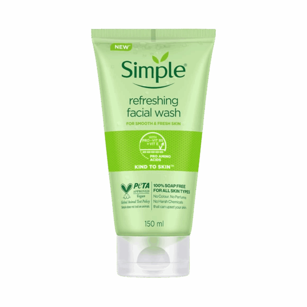 SIMPLE-FACE WASH-150ml-PL-W-REFRESHING FACIAL WASH