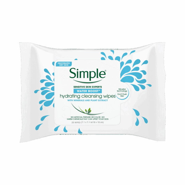 SIMPLE-WIPES-25's-GB-W-HYDRATING CLEANSING WIPES
