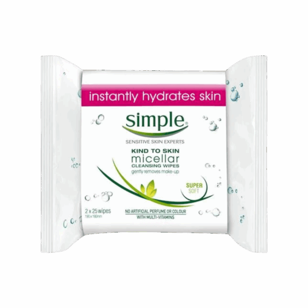 SIMPLE-WIPES-25's-GB-W-MICELLAR CLEANSING WIPES