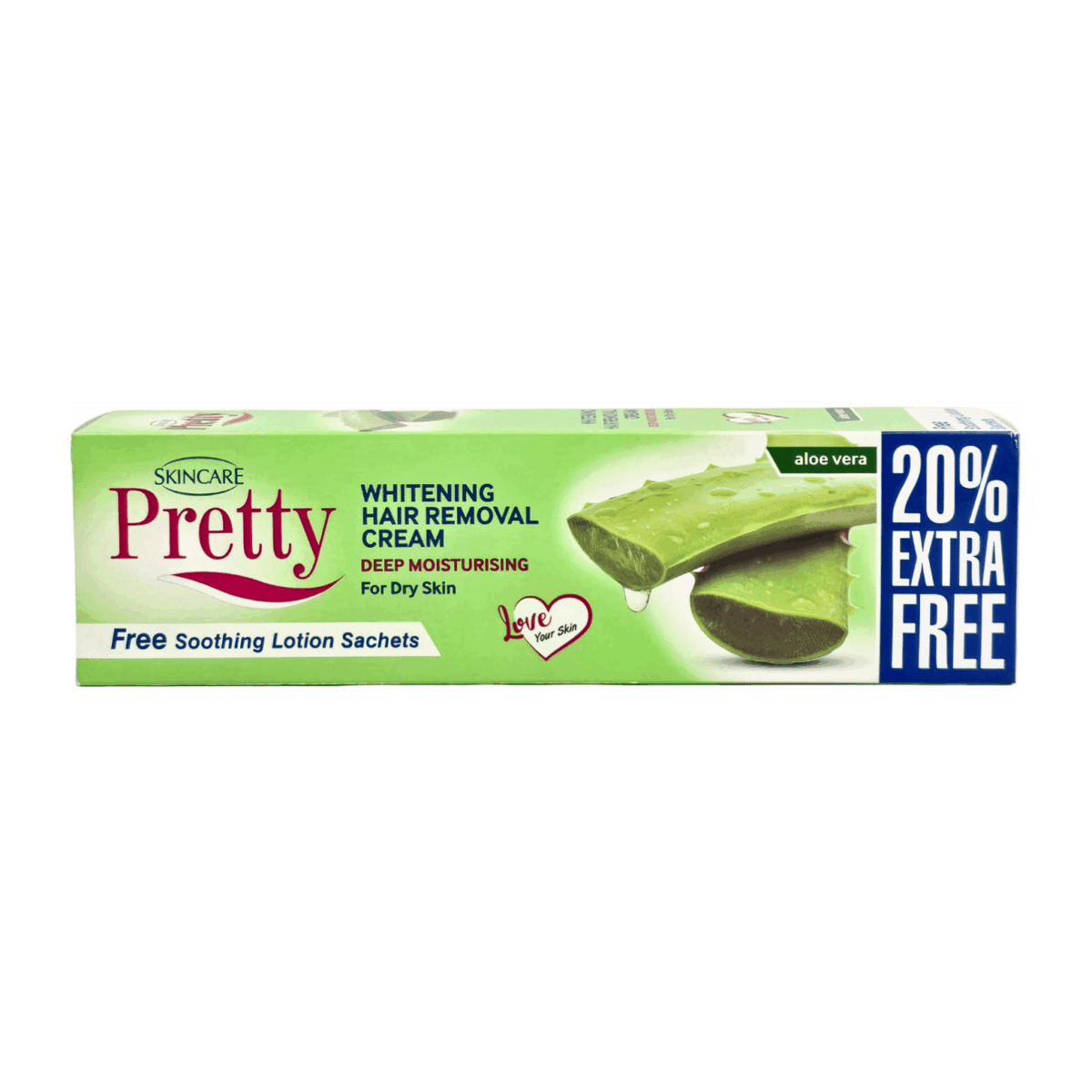 SKIN CARE-HAIR REMOVER-kit-PK-W-PRETTY DRY SKIN ALOE VERA - Image 1