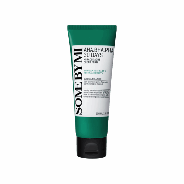 SOME BY MI-FACE WASH-100ml-KR-W-AHA BHA PHA 30 DAYS MIRACLE ACNE CLEAR FOAM