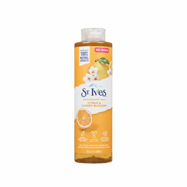 ST IVES-BODY WASH-650ml-US-W-CITRUS & CHERRY BLOSSOM