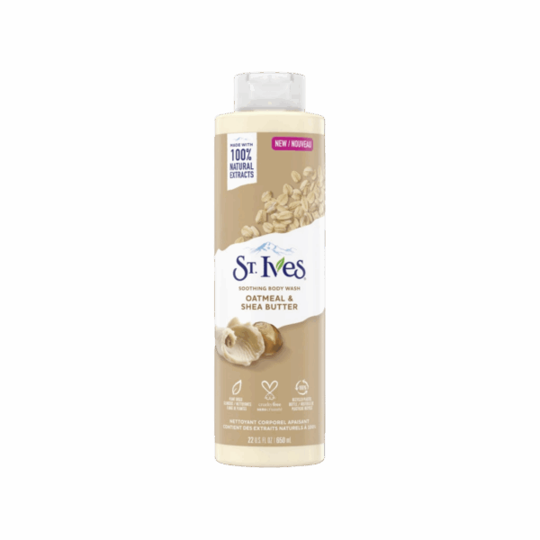 ST IVES-BODY WASH-650ml-US-W-OATMEAL & SHEA BUTTER