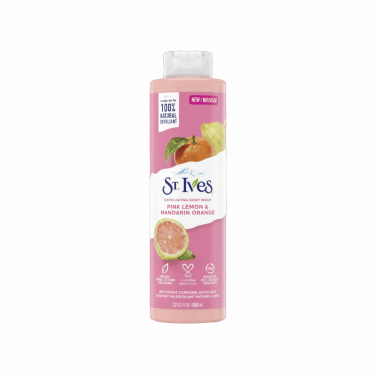 ST IVES-BODY WASH-650ml-US-W-PINK LEMON & MANDARIN ORANGE - Image 1