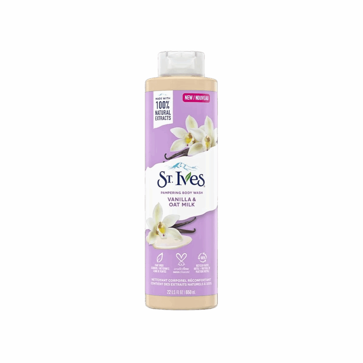 ST IVES-BODY WASH-650ml-US-W-VANILLA & OAT MILK - Image 1
