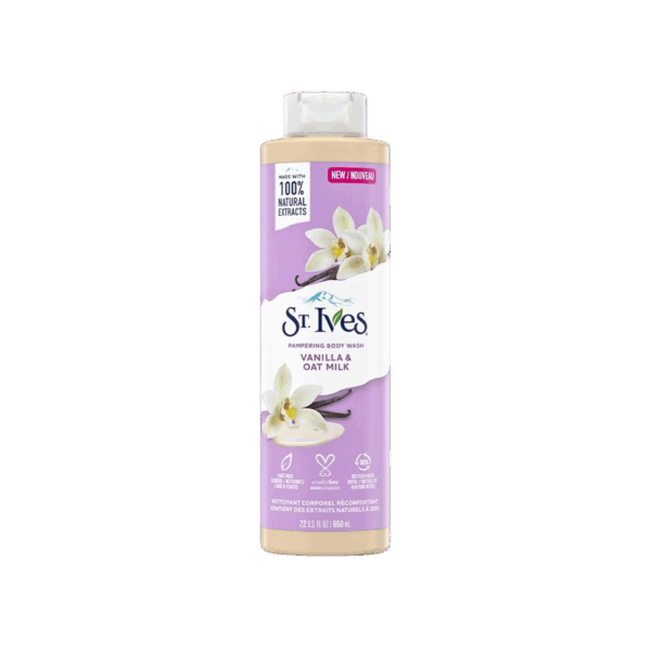 ST IVES-BODY WASH-650ml-US-W-VANILLA & OAT MILK