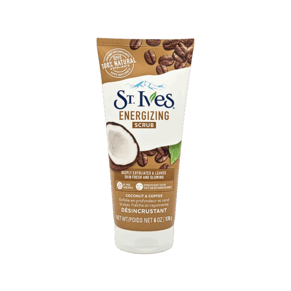 ST IVES-FACE WASH-170g-US-W-ENERGIZING COCONUT & COFFEE