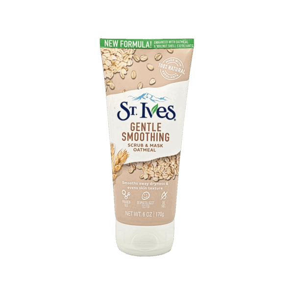 ST IVES-FACE WASH-170g-US-W-GENTLE SMOOTHING SCRUB & MASK OATMEAL