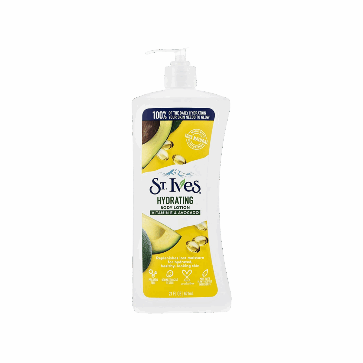 ST IVES-LOTION-621ml-US-W-HYDRATING VITAMIN E & AVOCADO - Image 1